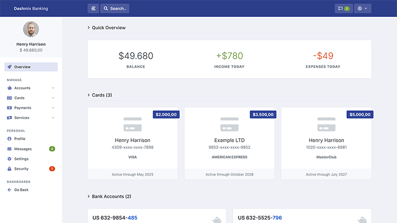 Banking Dashboard